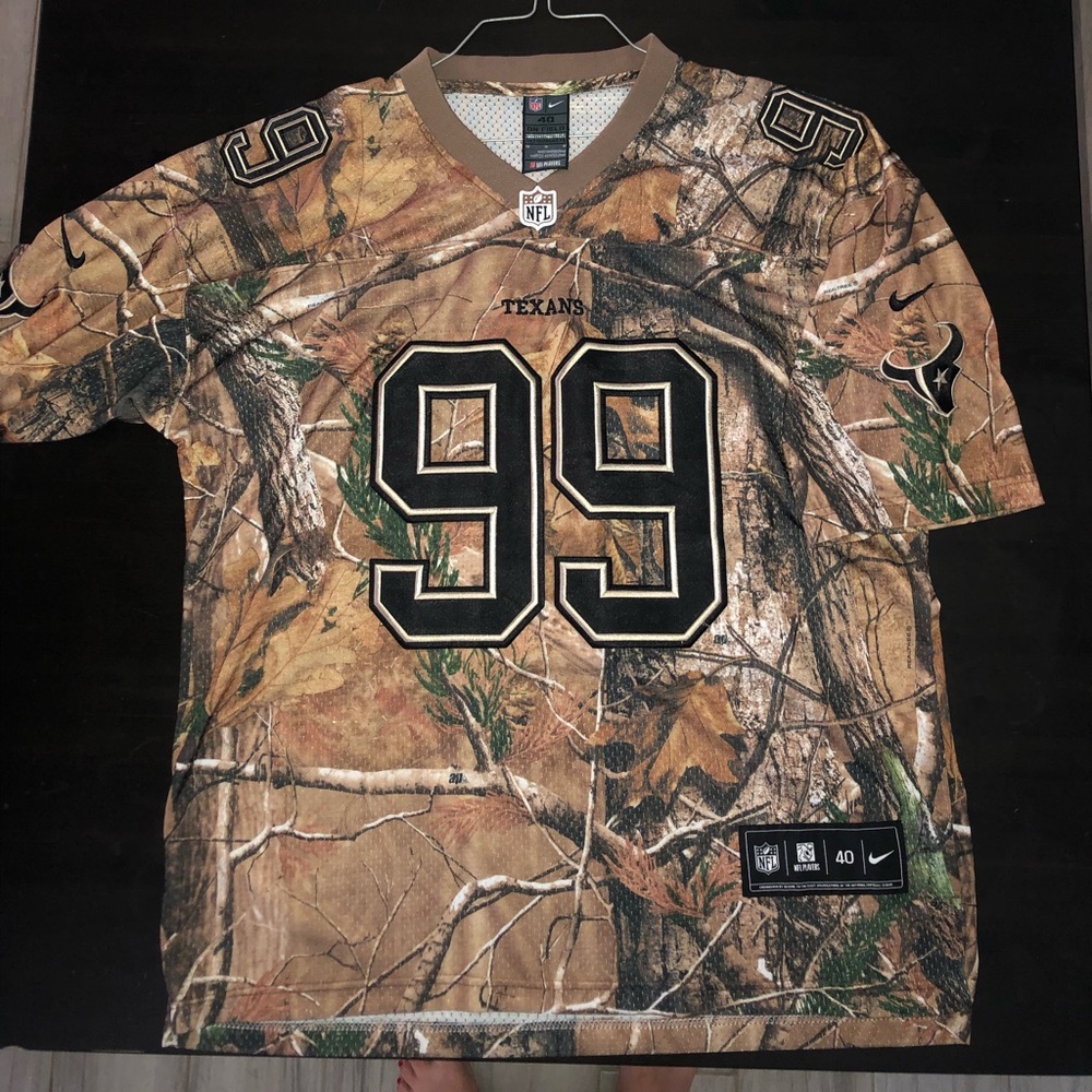 NFL JJ Watt Texans Camo Jersey Sz. Med.